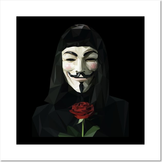 V for Vendetta Wall Art by Hermanitas Design